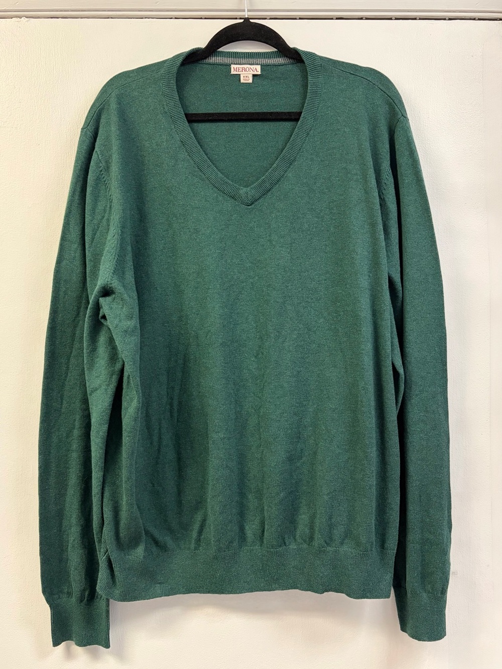 Merona Men's Forest Green V-Neck Sweater